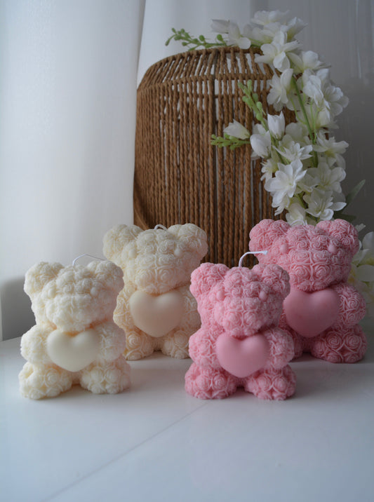 HEART BEAR svece