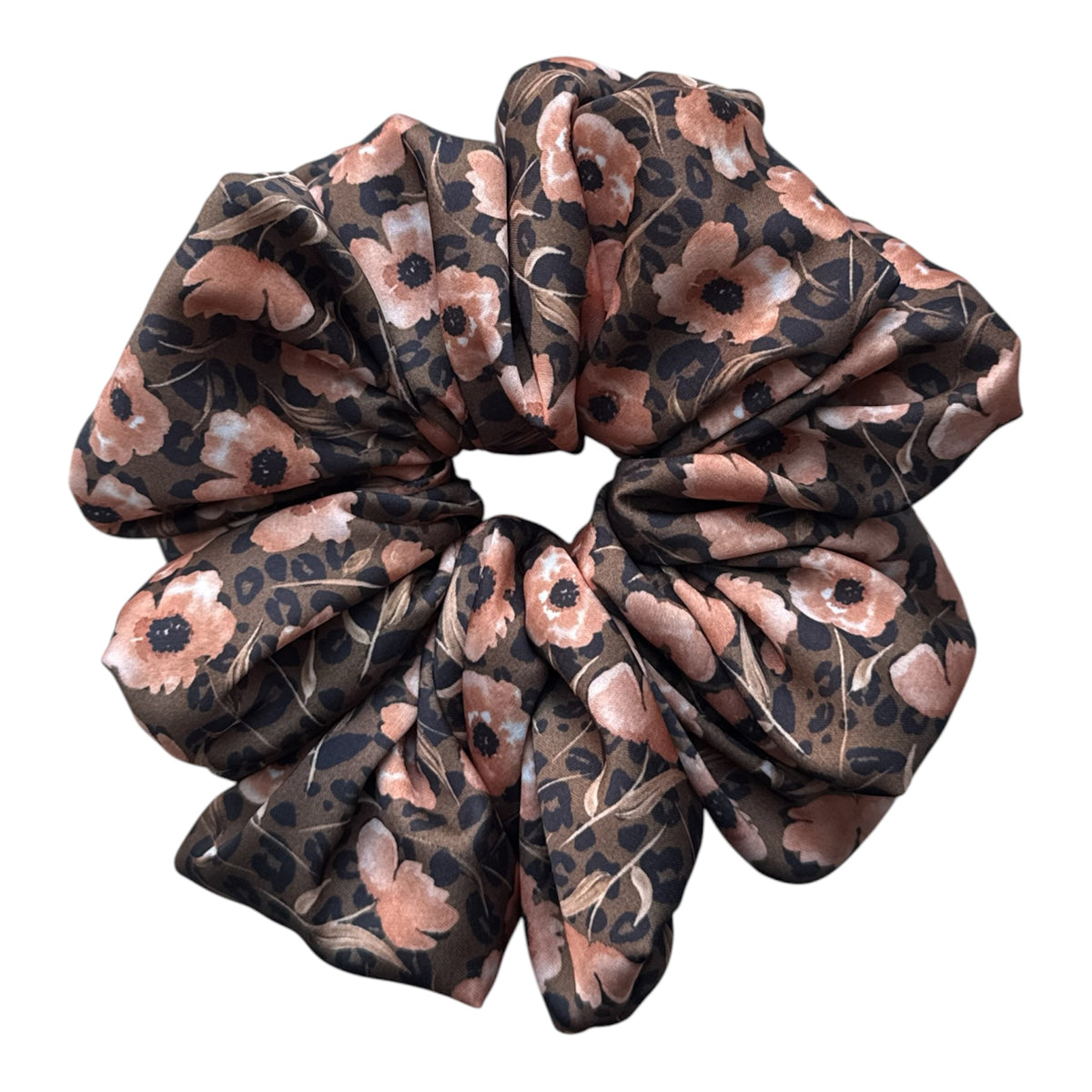 LEOPARD PETAL SCRUNCHIE